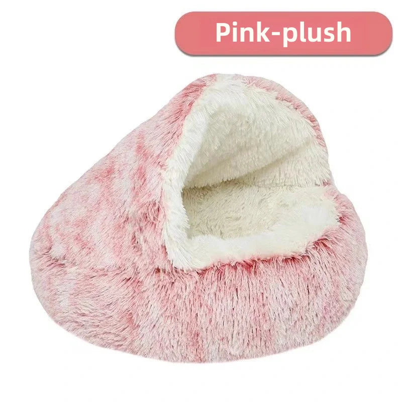 Cama Suave de Felpa Cálida para Mascotas – Otoño/Invierno