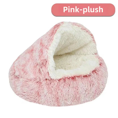 Cama Suave de Felpa Cálida para Mascotas – Otoño/Invierno