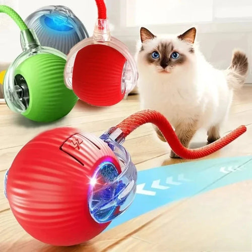 Pelota Interactiva Automática para Gatos