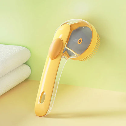 Cepillo de Baño con Dispensador para Perros y Gatos