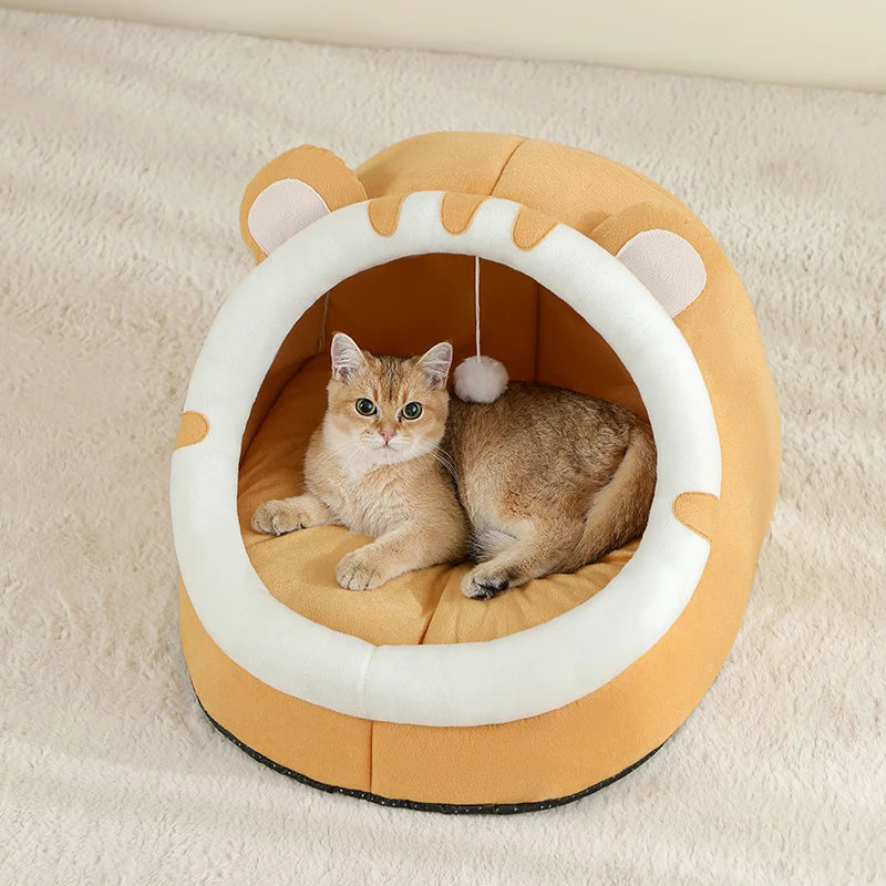 Súper Cama Cueva Cálida para Gatos