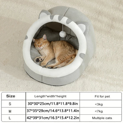 Súper Cama Cueva Cálida para Gatos